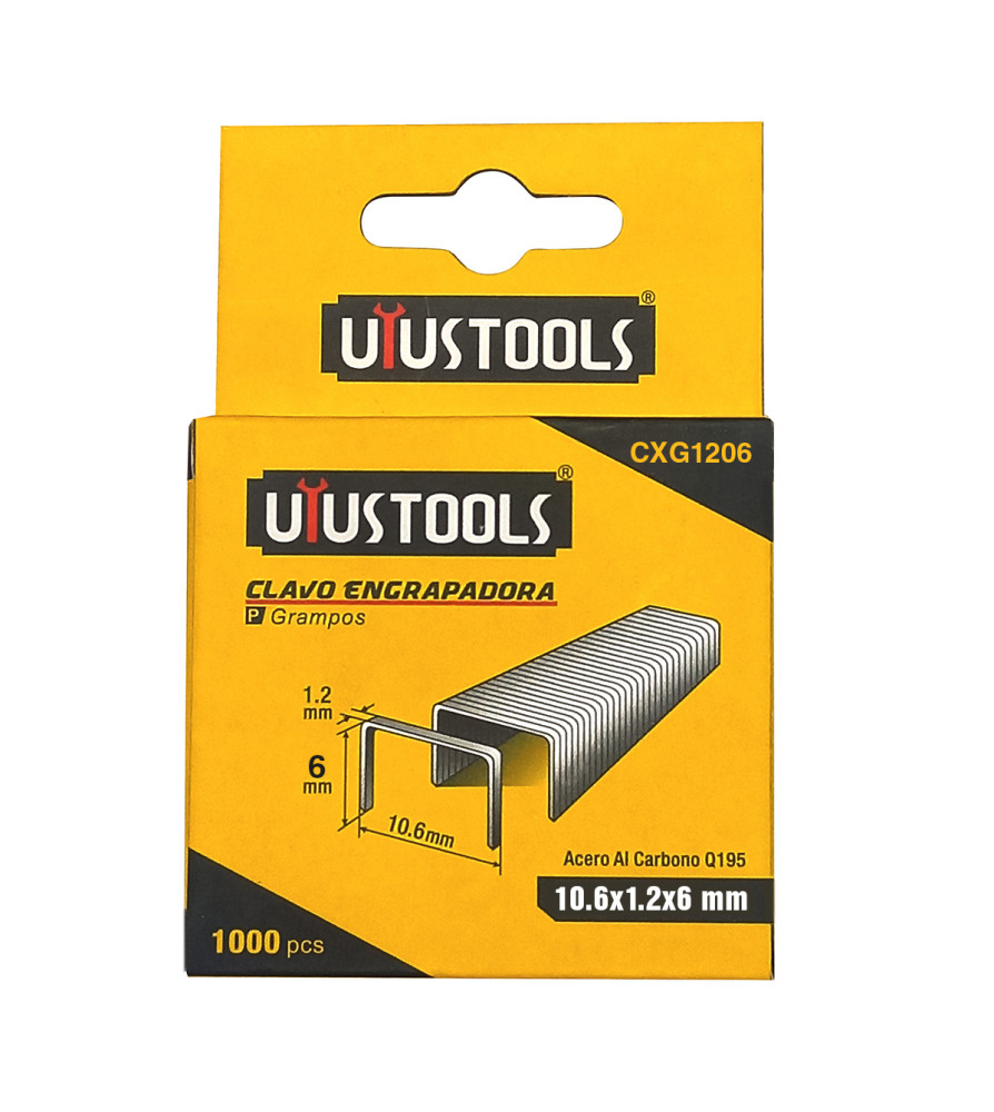 Grapas Uyustolls 06 Mm Caja 1000 Unidades Cxg1206