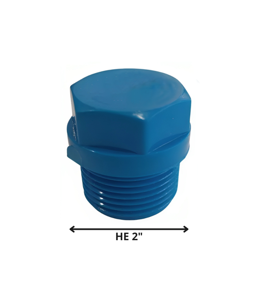 Tapa Tornillo He Pvc Presion 2" 60216