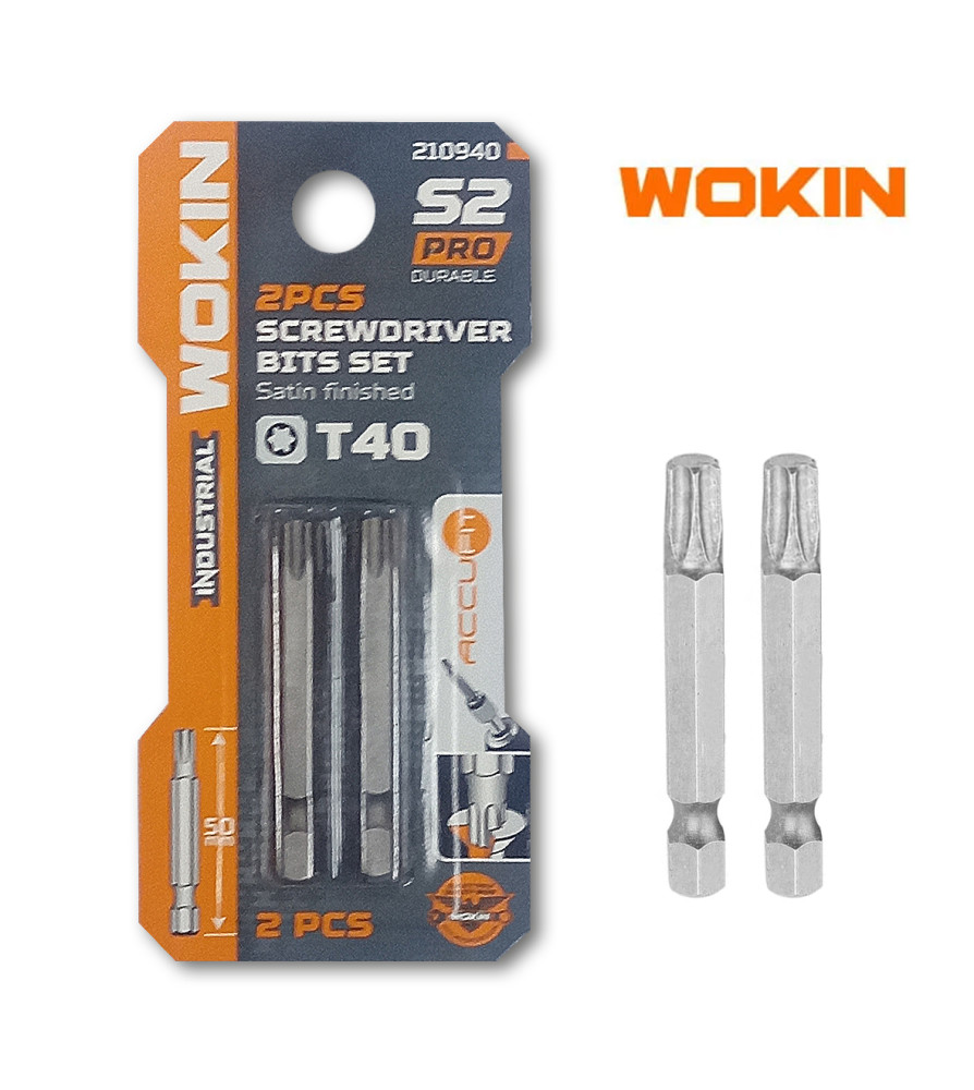 Punta Atornillador Wokin Torx 50mm T40 2 Pcs