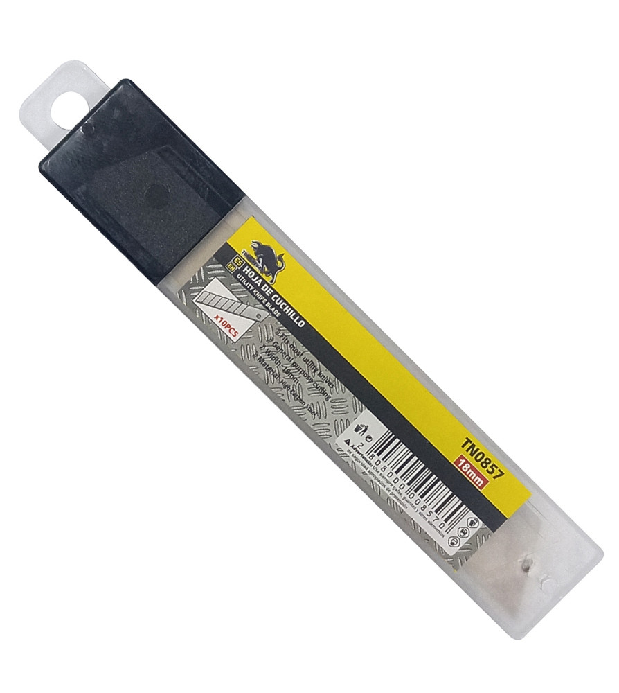 Hoja Respuesto Cuchillo Cartonero 10 Hojas Tn0857