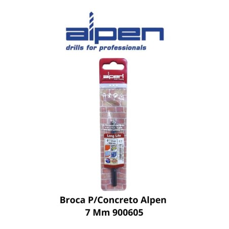 BROCA CONCRETO ALPEN ECEF SUPER 7,0 MM 900605/240