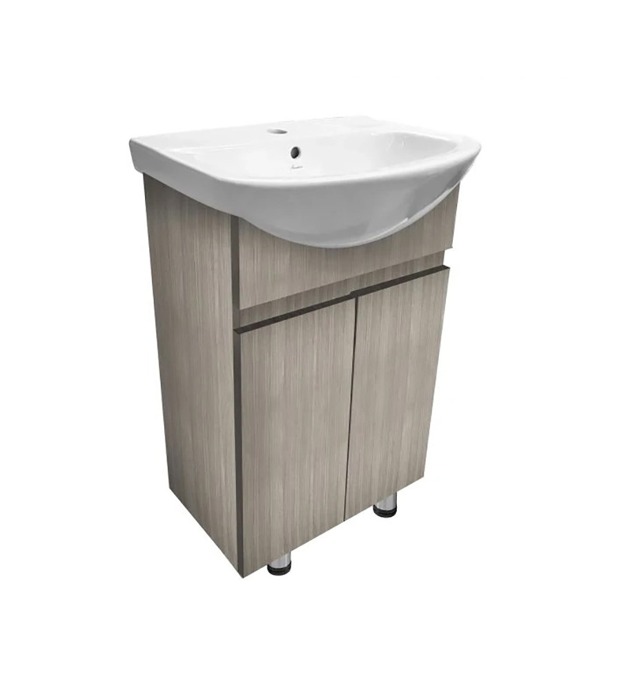 Mueble Parma C/lavamano Humo Desague + Sifon + Mon