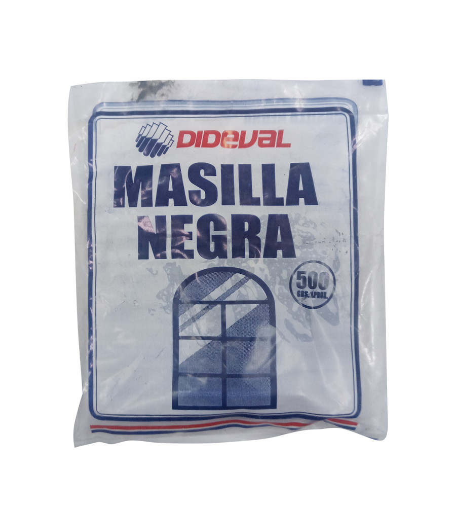Masilla Vidrio Dideval Negra 500 Grs