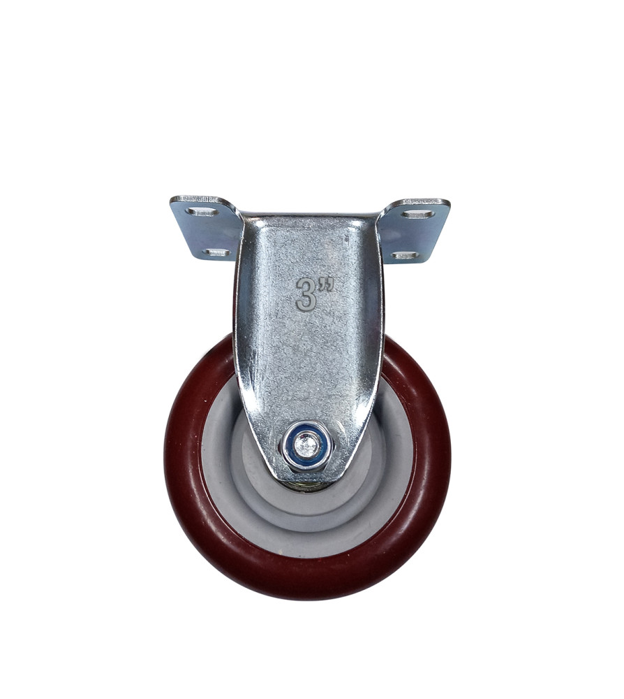 Ruedas P/carros Industrial Burdeo Fija 3"
