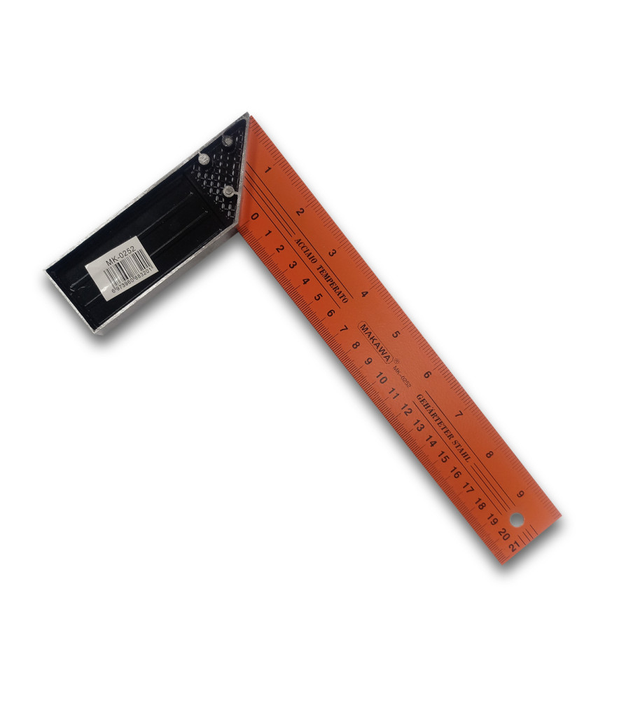 Escuadra Carpintero Makawa 10" Naranja Mk-0252
