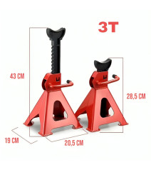 BANQUILLO CABALLETE SOPORTE PARA GATA JACK ST 3 TONELADAS