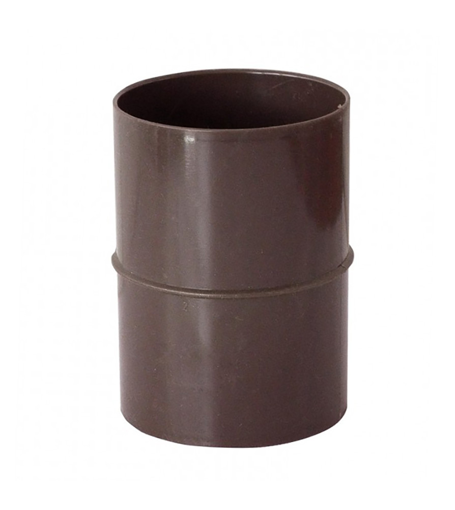 Copla Canaleta Bajada Hoffens 75 Mm Cafe Hh