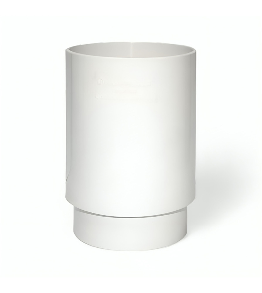 Copla Canaleta Bajada Hoffens 80 Mm Blanco Mh