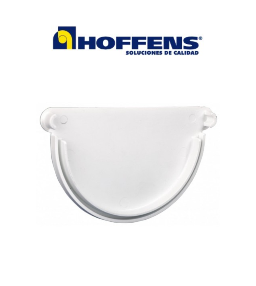 Tapa Canal Pvc Agua Lluvia Blanca Accesorio 64007