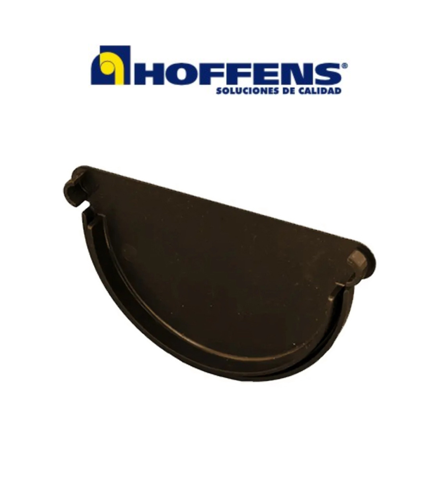 Tapa Canal Pvc Agua Lluvia Cafe Accesorio