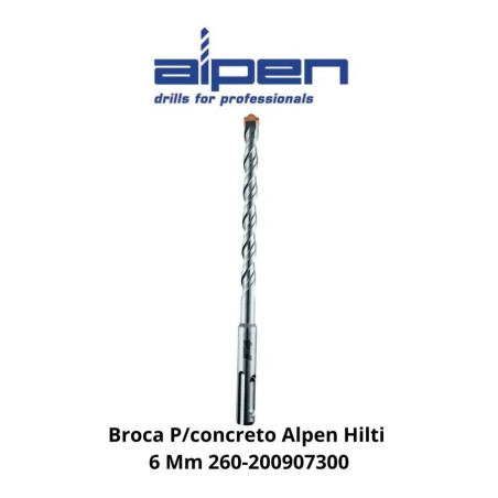 BROCA CONCRETO ALPEN HILTI 6 MM 260-200907300