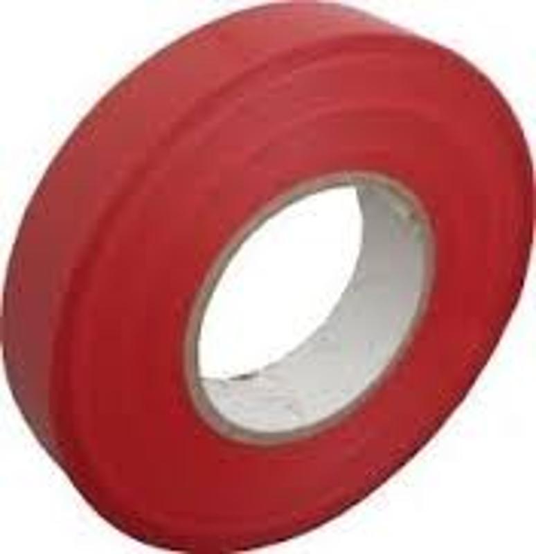 Huincha Aisladora 3m Roja 3/4 X 20 Mt