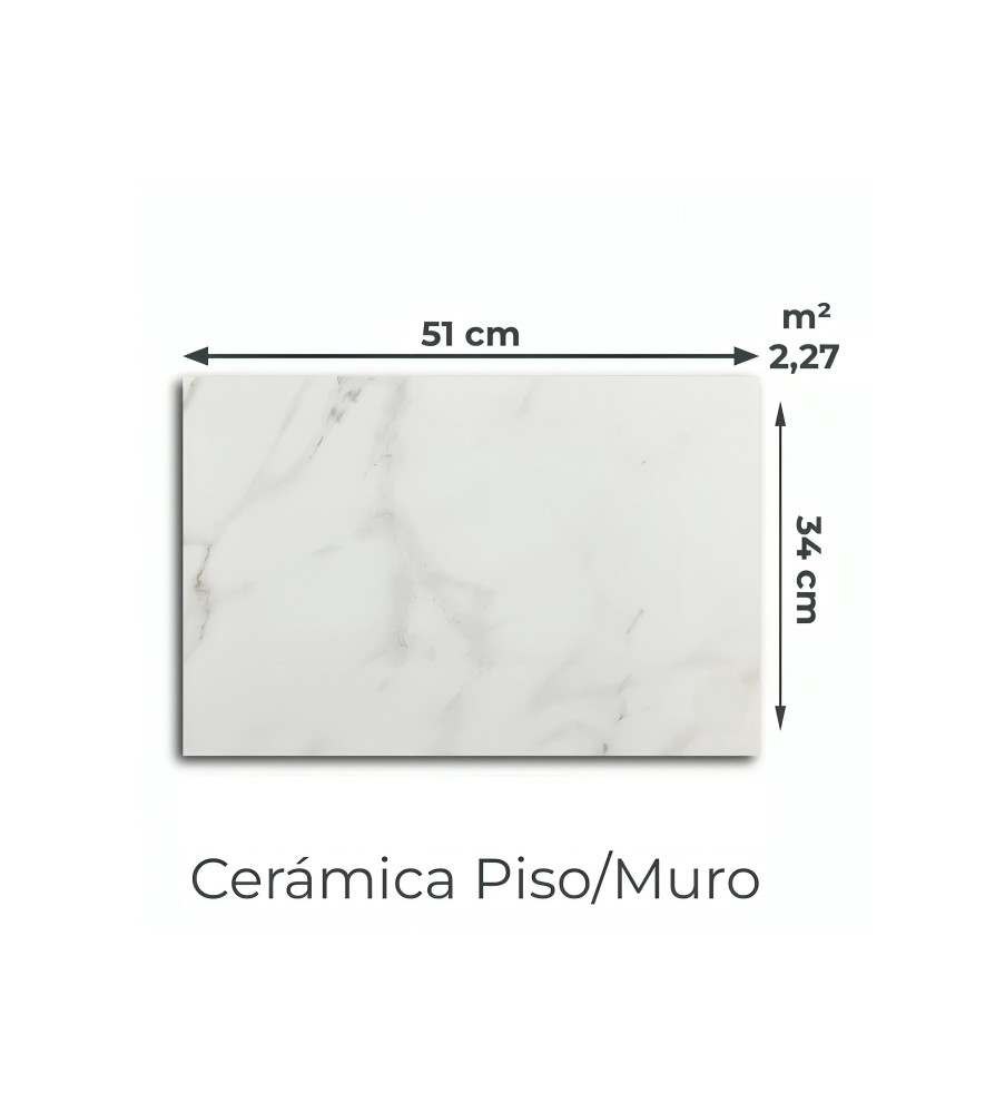 Ceramica Allpa 34x51 Ibiza Blanco V/mt (2,27)