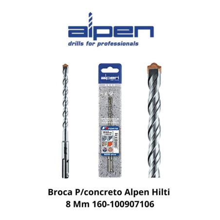 BROCA CONCRETO ALPEN HILTI 8 MM 160-100907106