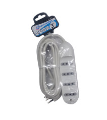 Alargador Electraline 4 Posiciones 30 Mts Blanc0