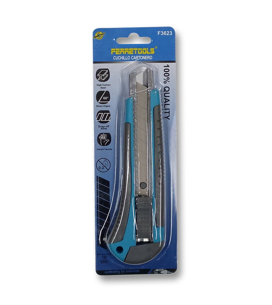 Cuchillo Cartonero Ferretool 18 Mm F3623