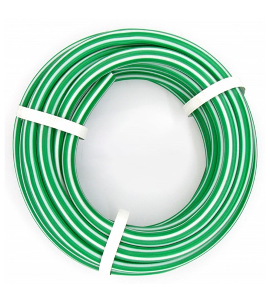 Manguera Riego Bicolor Economica 1/2 Blanca/verde