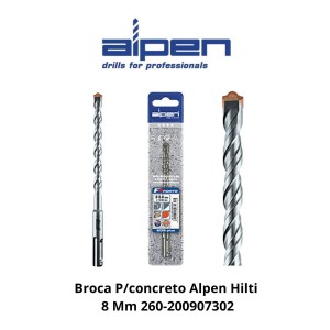 BROCA CONCRETO ALPEN HILTI 8 MM 260-200907302