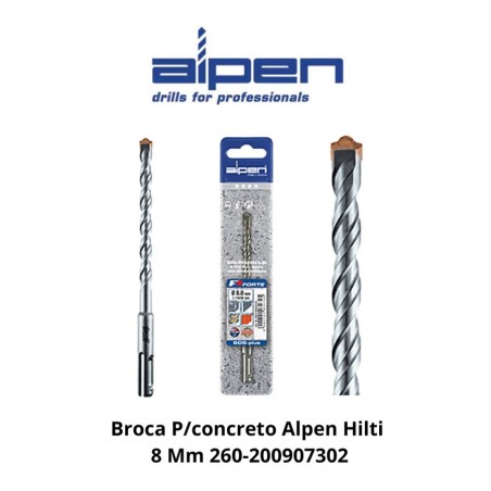 BROCA CONCRETO ALPEN HILTI 8 MM 260-200907302