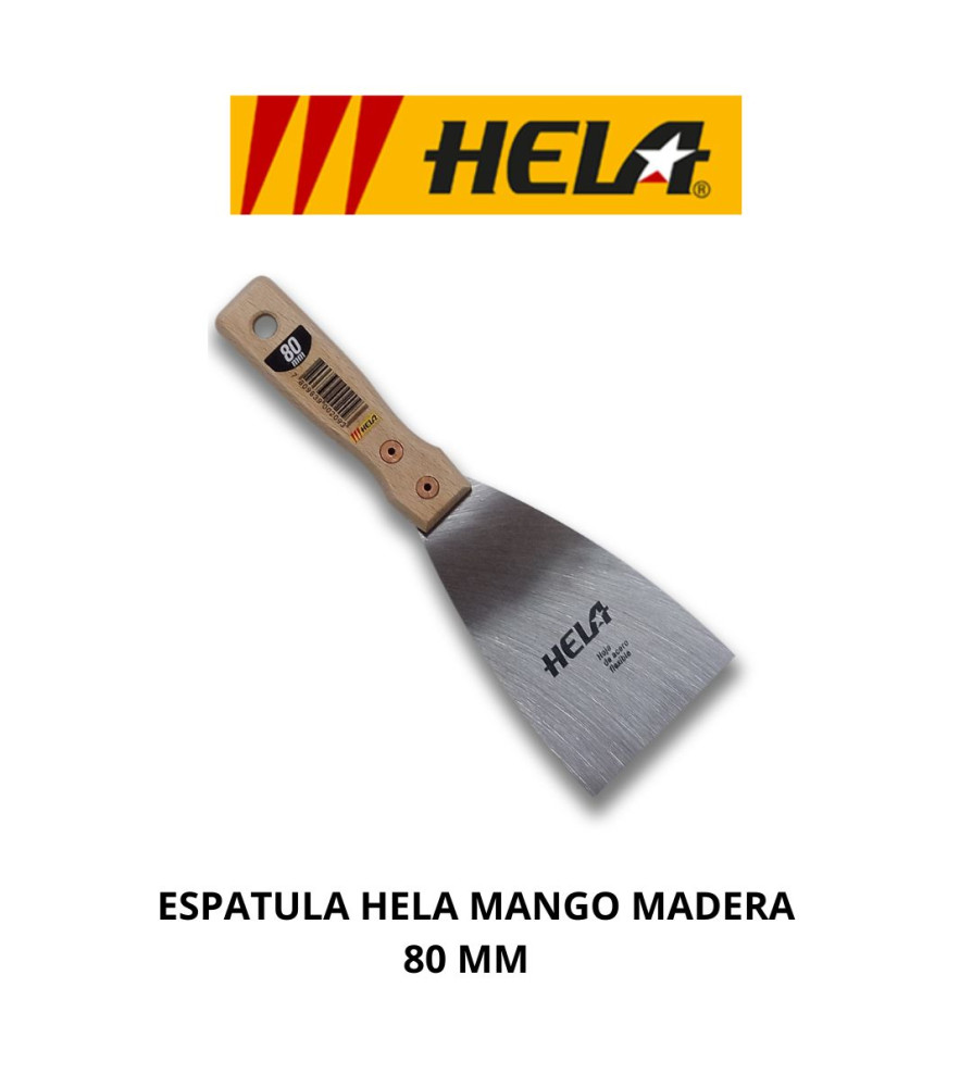 Espatula Hela Mango Madera 80 Mm