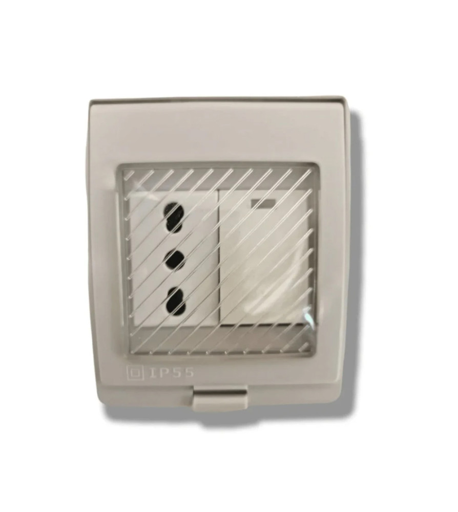 Interruptor Ekoline Hidrobox 9/12 + Enchufe2p+t 10