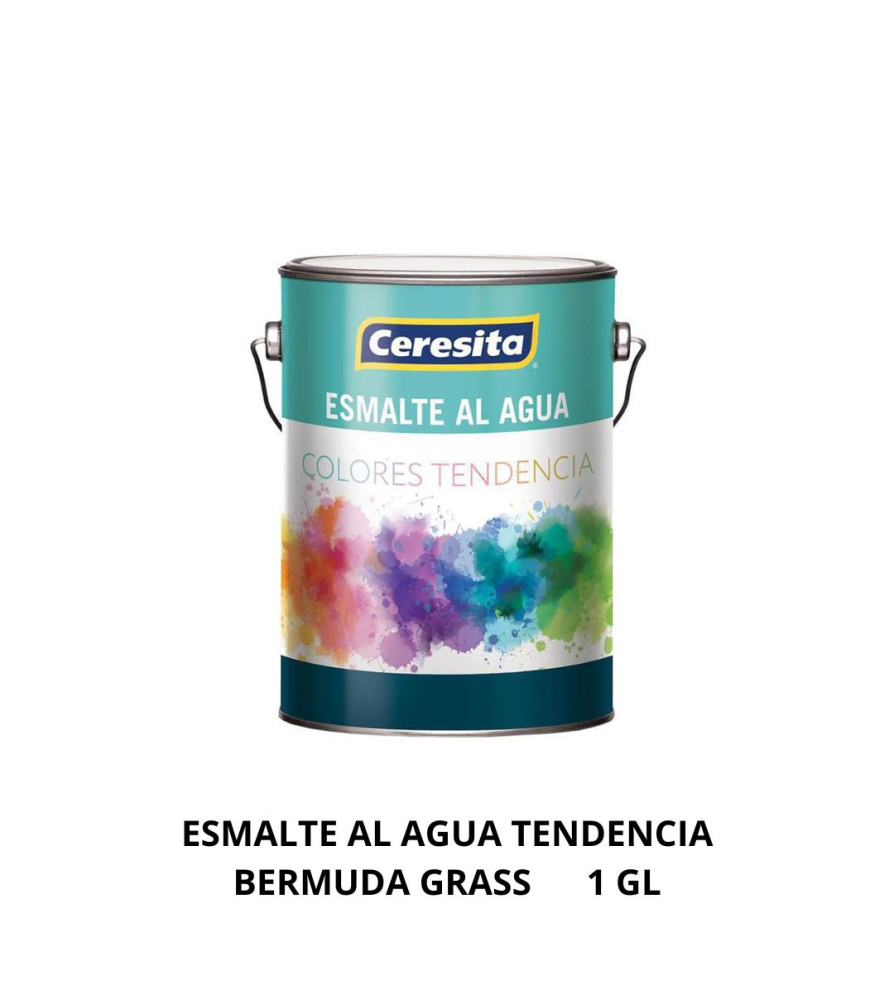 ESMALTE AL AGUA TENDENCIA BERMUDA GRASS      1 GL