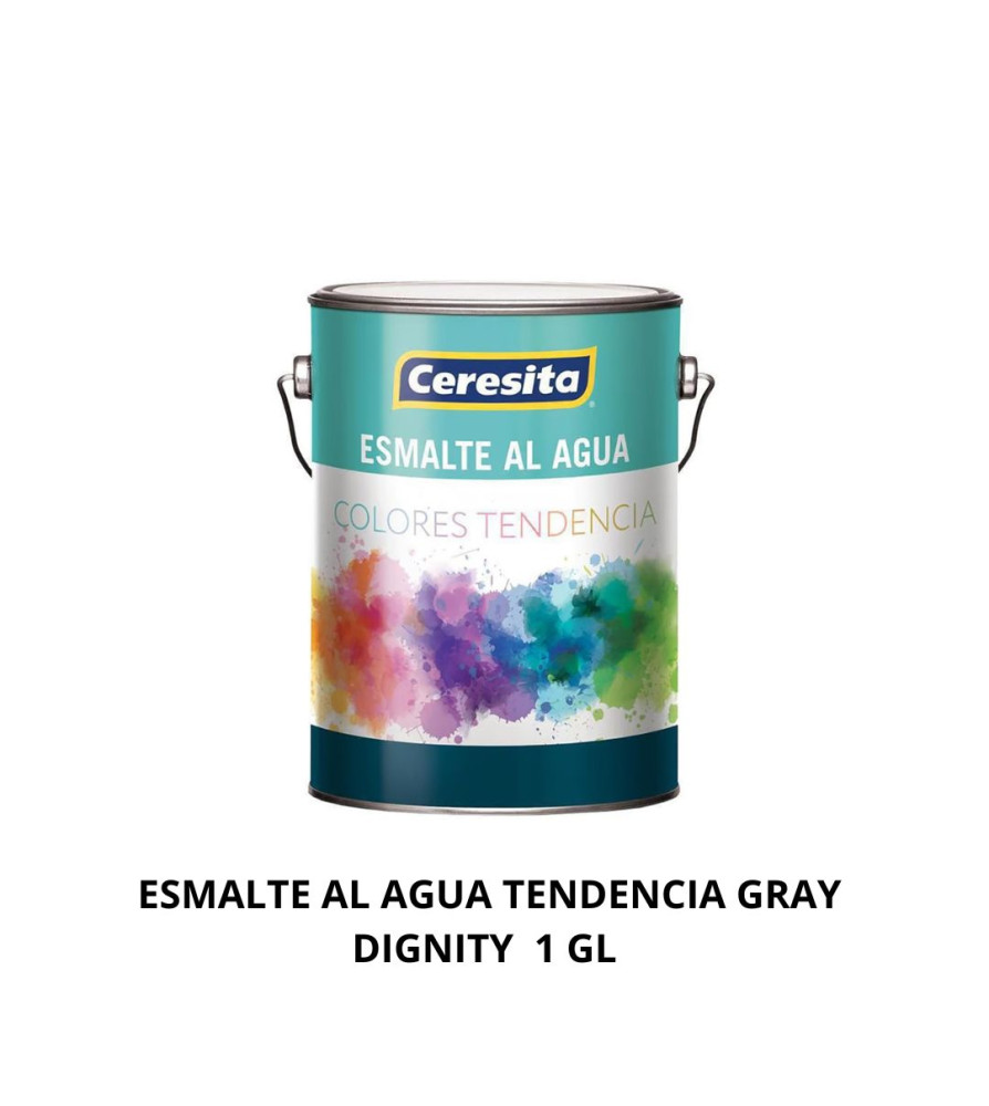 Esmalte Al Agua Tendencia Gray Dignity 1 Gl