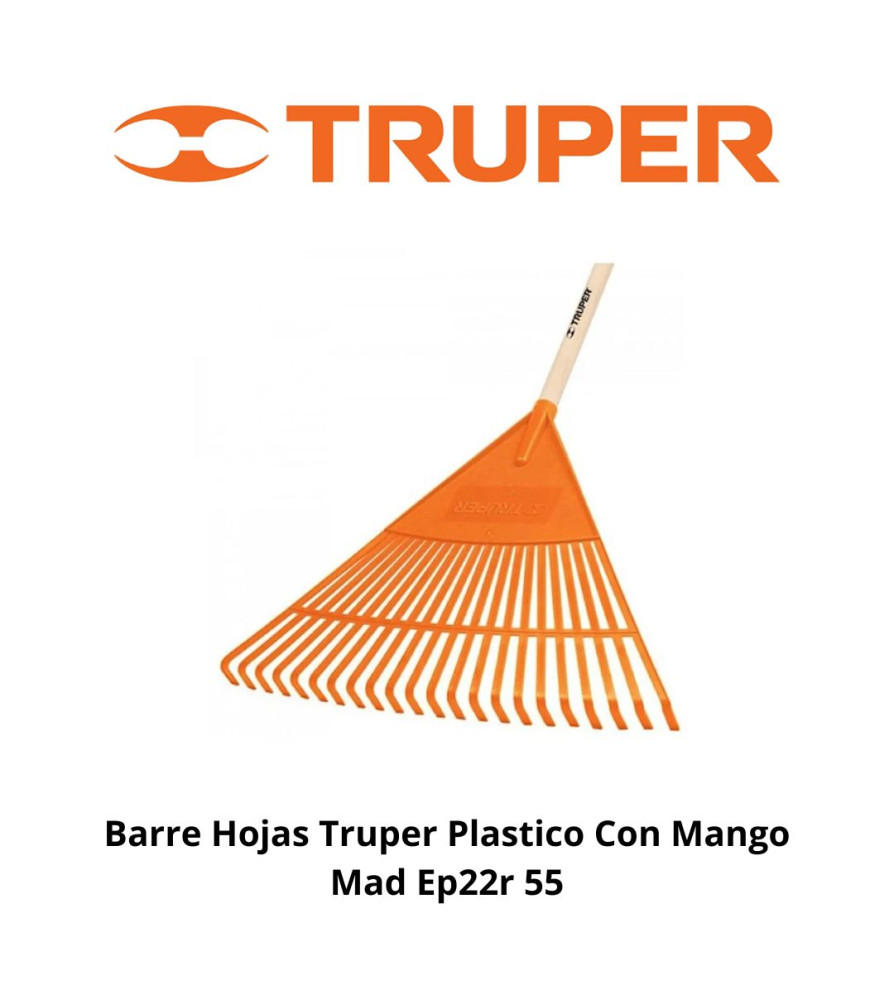 Barre Hojas Truper Plastico Con Mango Mad Ep22r 55