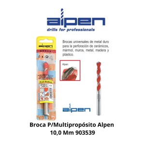 BROCA P/MULTIPROPOSITO ALPEN 10,0 MM 903539