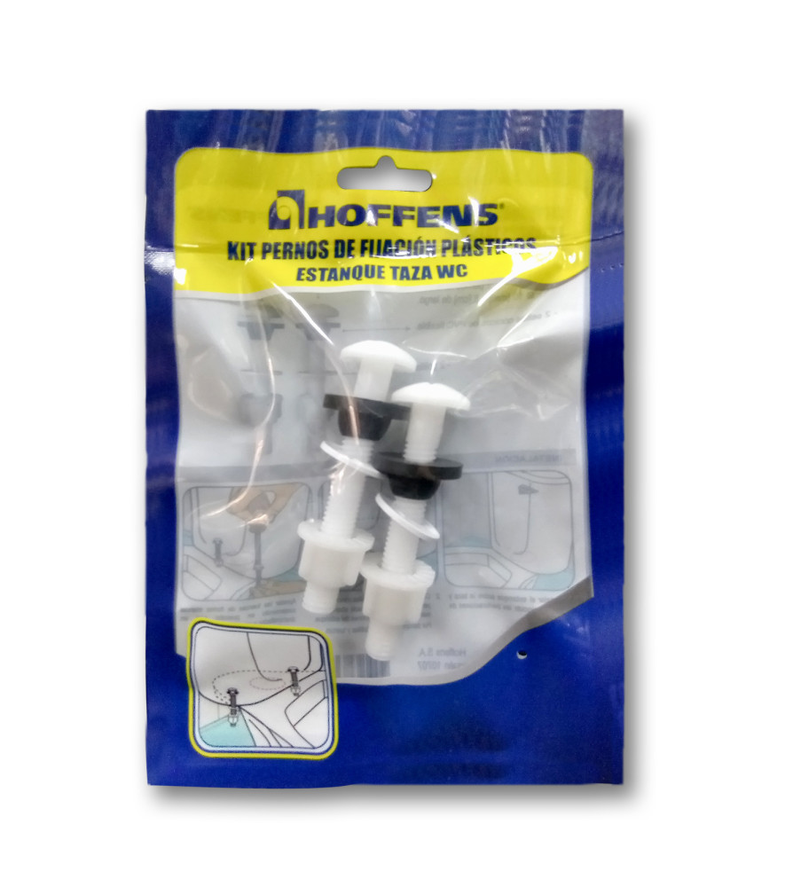 Pernos Caupolican Plasticos Kit Taza Estanque 3/8