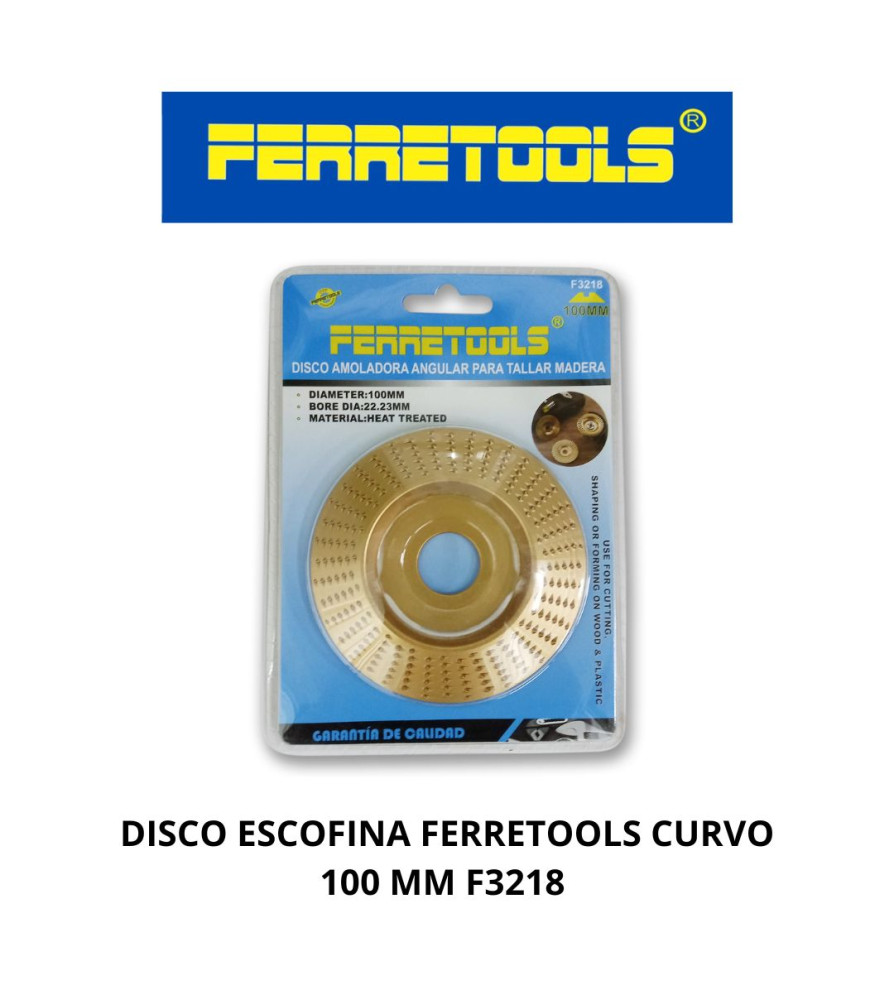 Disco Escofina Ferretools Curvo 100 Mm F3218