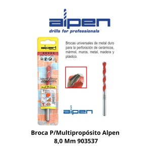 BROCA P/MULTIPROPOSITO ALPEN 8.0 MM 903537