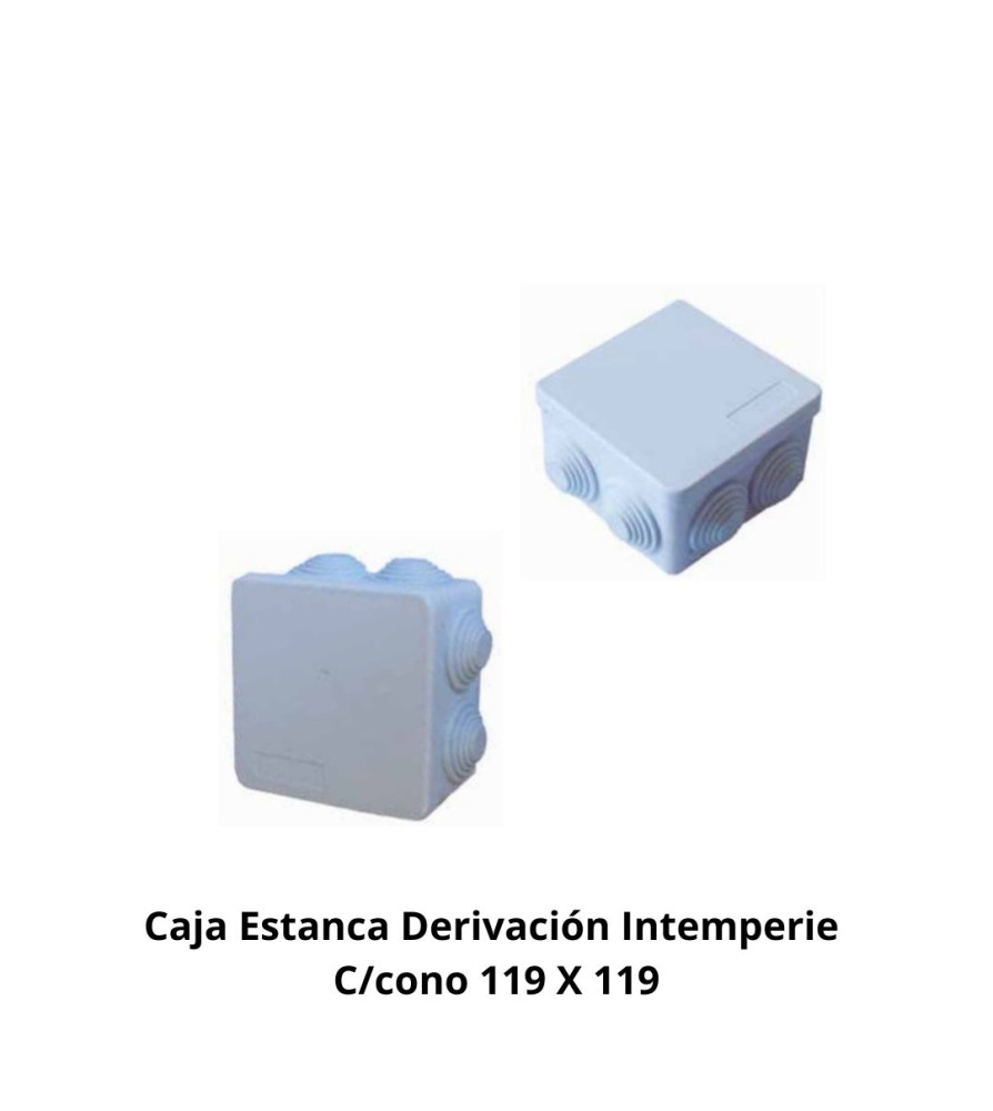 Caja Estanca Derivacion Interperie C/cono 119 X 11