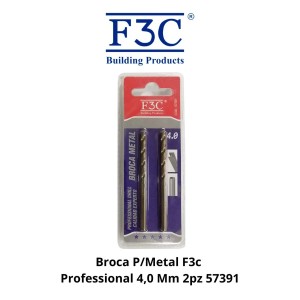 BROCA P/METAL F3C PROFESSIONAL 4,0 MM 2PZ 57391