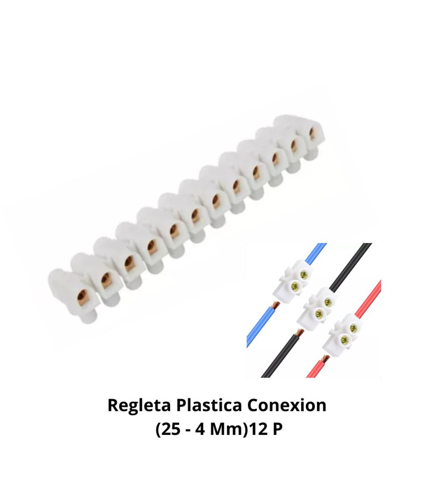 Regleta Plastica Conexion (25 - 4 Mm)12 P