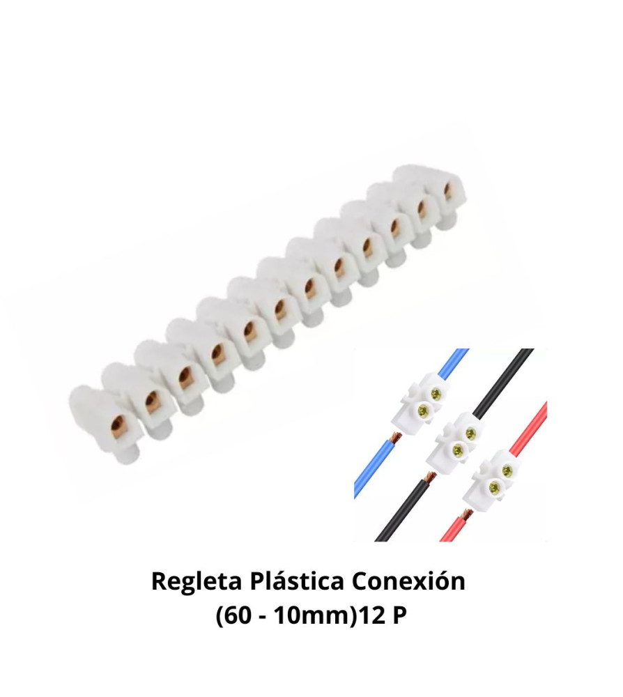 Regleta Plastica Conexion (60 - 10mm)12 P