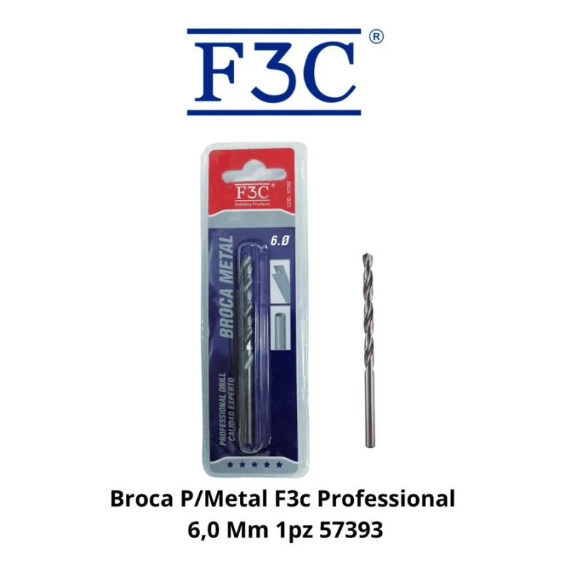 BROCA P/METAL F3C PROFESSIONAL 6,0 MM 1PZ 57393