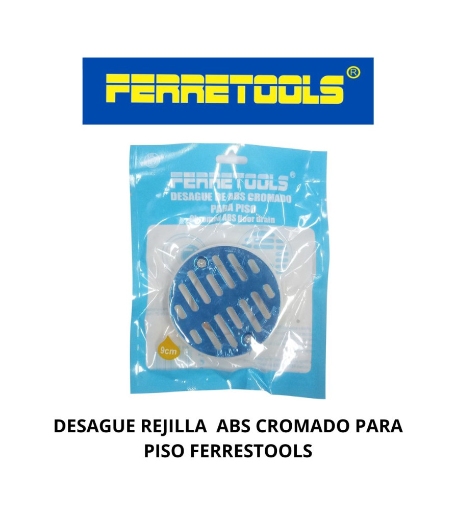 Desague Rejilla Abs Cromado Para Piso Ferrestools