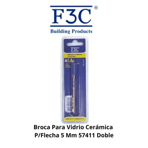 BROCA PARA VIDRIO CERAMICA P/FLECHA 5 MM 57411 D