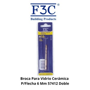 BROCA PARA VIDRIO CERAMICA P/FLECHA 6 MM 57412 D