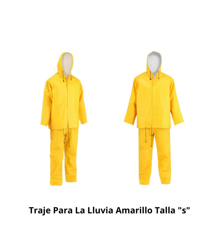 Traje Para La Lluvia Amarillo Talla "s"