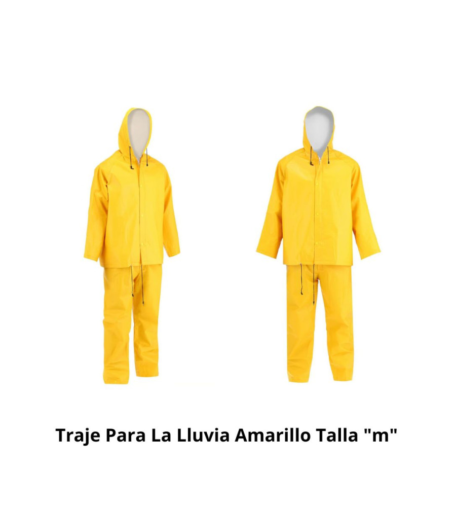 Traje Para La Lluvia Amarillo Talla "m"