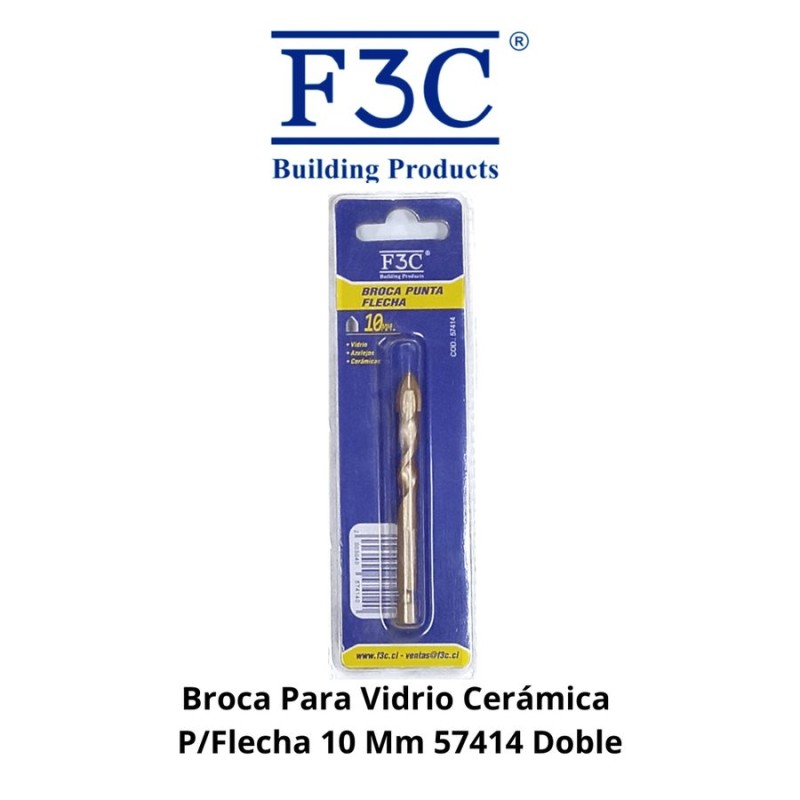 BROCA PARA VIDRIO CERAMICA P/FLECHA 10 MM 57414 DO