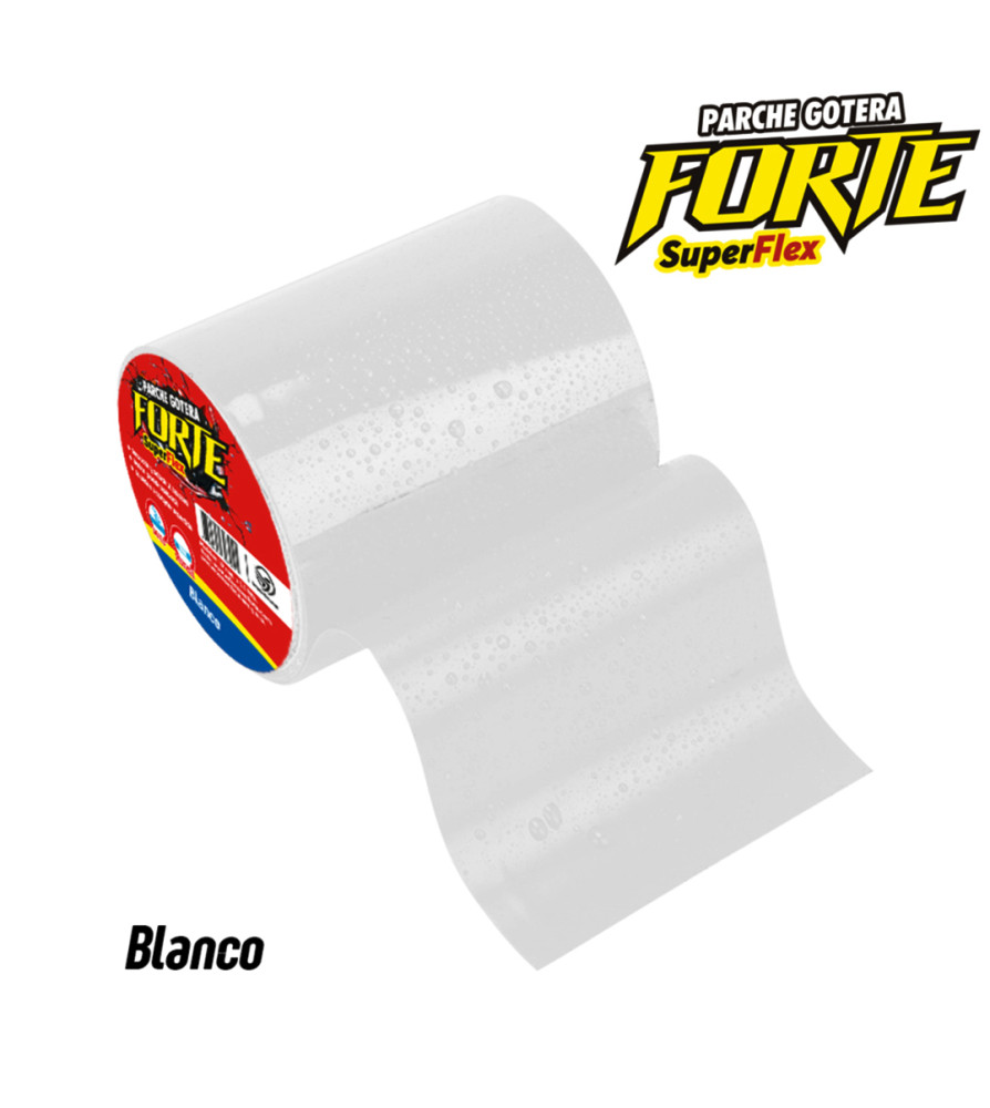 Cinta Adhesiva Forte Tapagotera Blanco 10x1,5 Mts