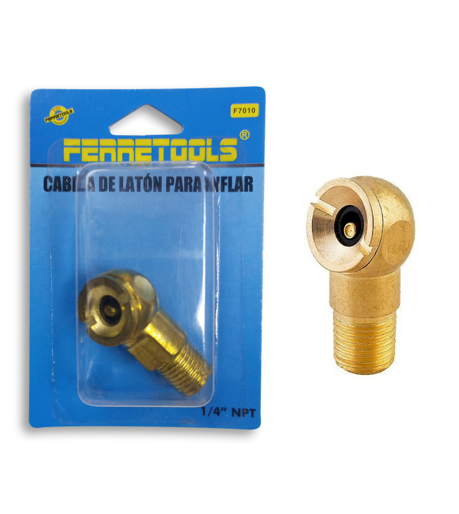 Valvula Para Inflar Ferretools Cabeza 1/4 He F7010