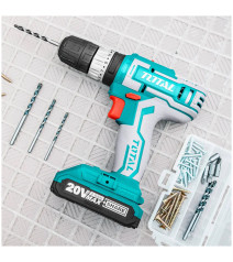 Taladro Total Inalambrico 10 Mm 20 V 1 Cag 2 Bat