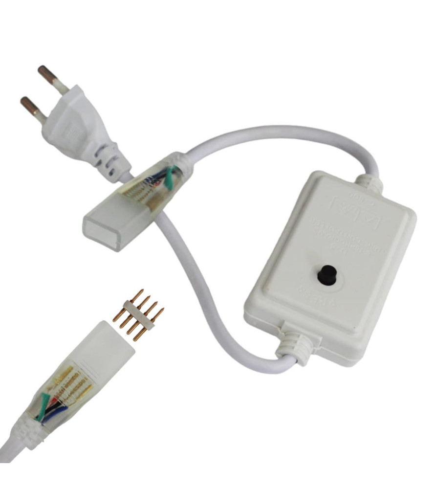 Adaptador Para Cinta Led 220 V 4 Pines Accesorios