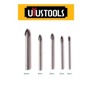 BROCA UYUSTOOLS CERAMICA/VIDRIO LISO JUEGO 5 UNIDA