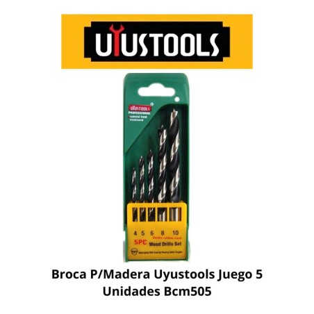BROCA P/MADERA UYUSTOOLS JUEGO 5 UNIDADES BCM505