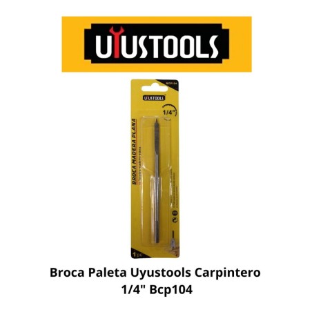 BROCA PALETA UYUSTOOLS CARPINTERO 1/4" BCP104